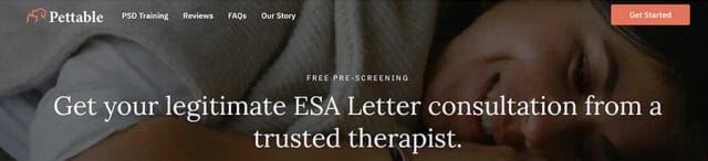 Pettable ESA letter cost
